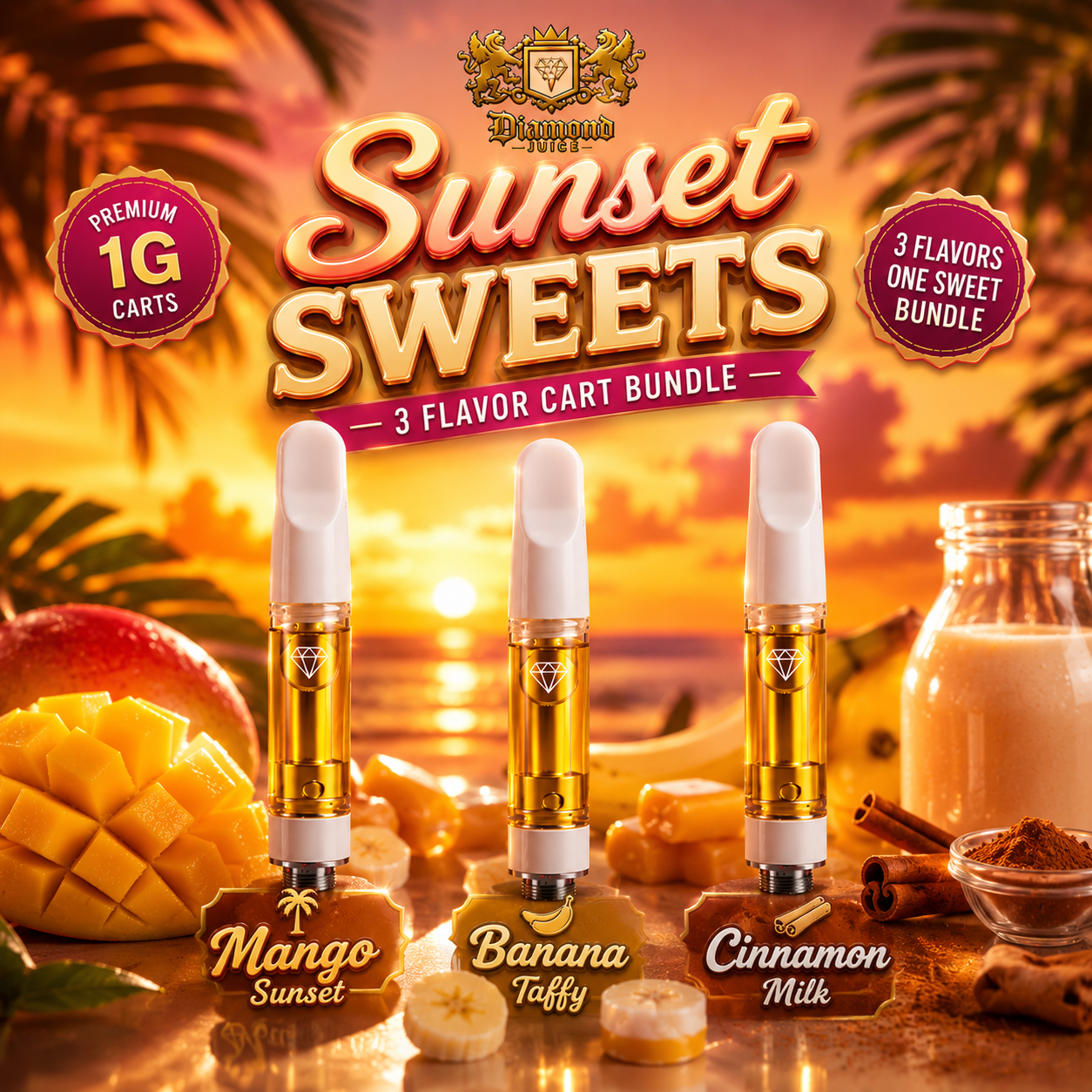 Prime Day - Sunset Sweets Cart Bundle (3PCS)