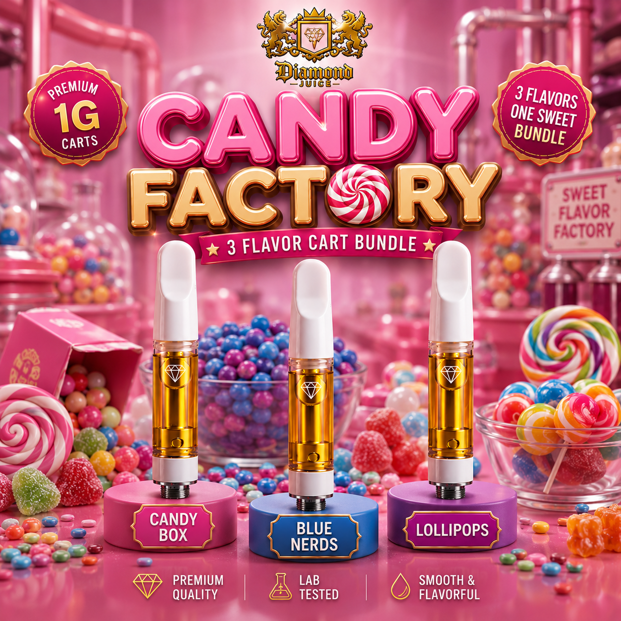 Prime Day - Candy Factory Cart Bundle (3PCS)