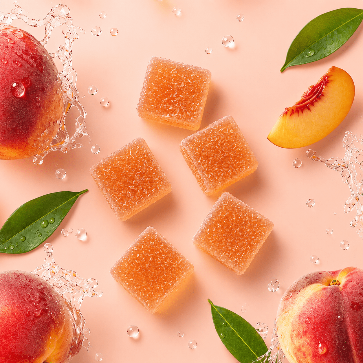 Peach 5mg Gummies
