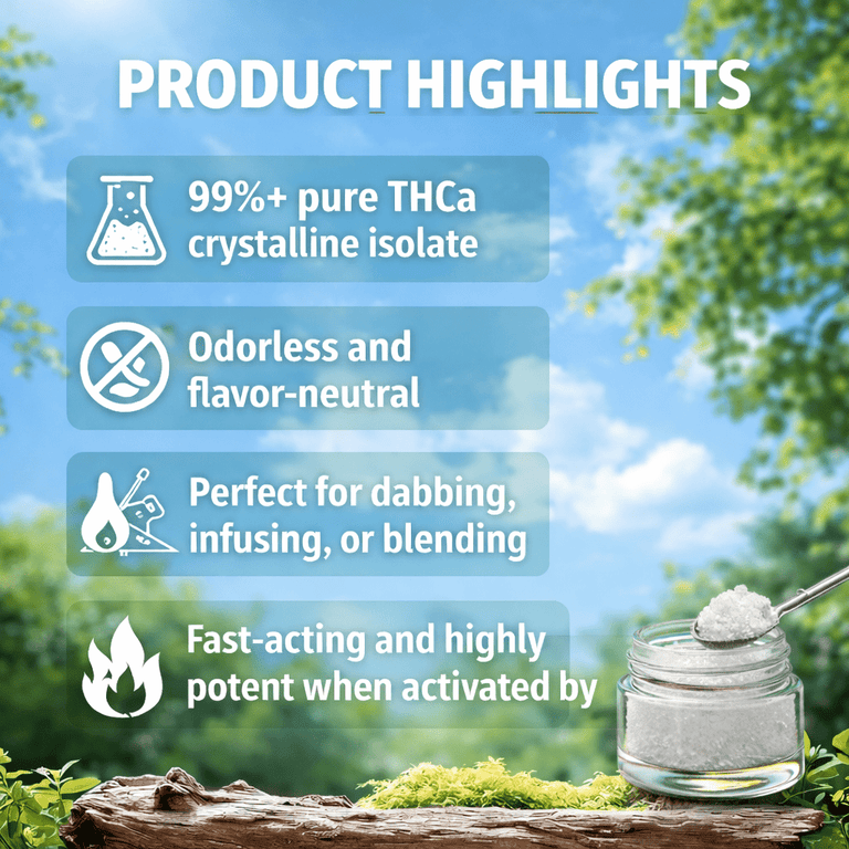 THCa Isolate Powder & Crystalline | Pure Concentrate | Puffweiser ...